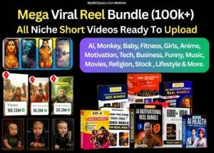 Mega Viral Reels Bundle 100k+ Ready-to-Use Reels